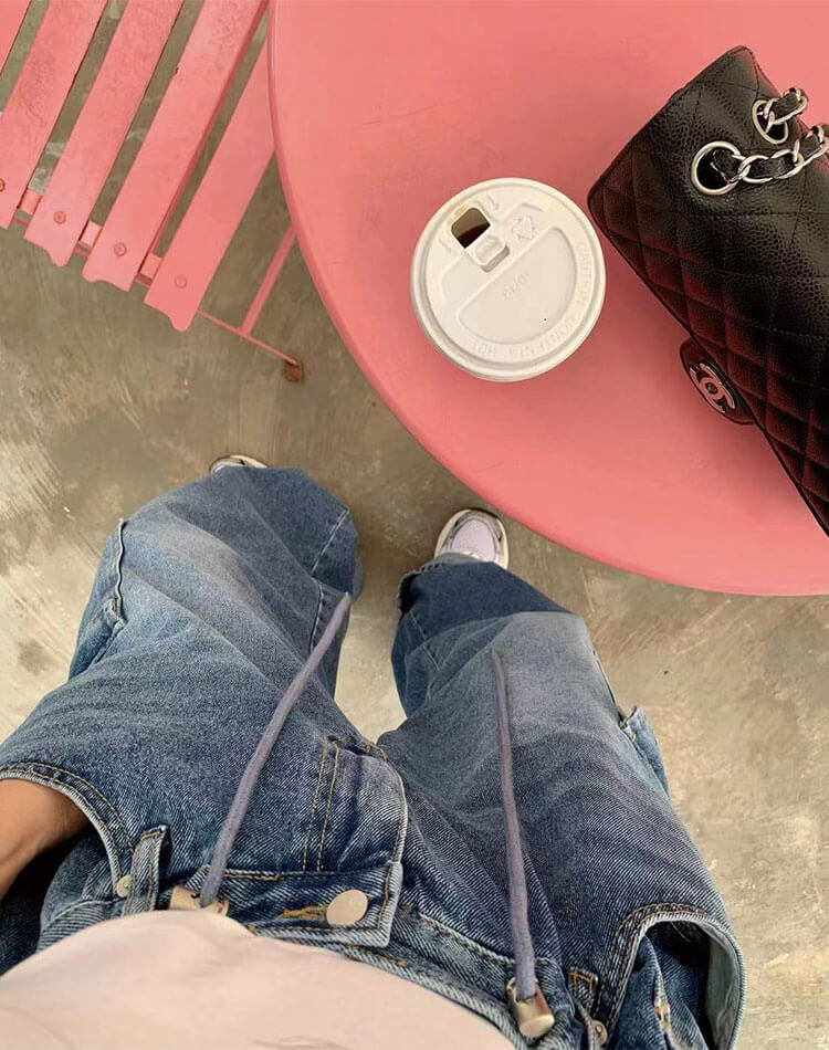 オーバーサイズ デニム ワイドパンツ カーゴパンツ