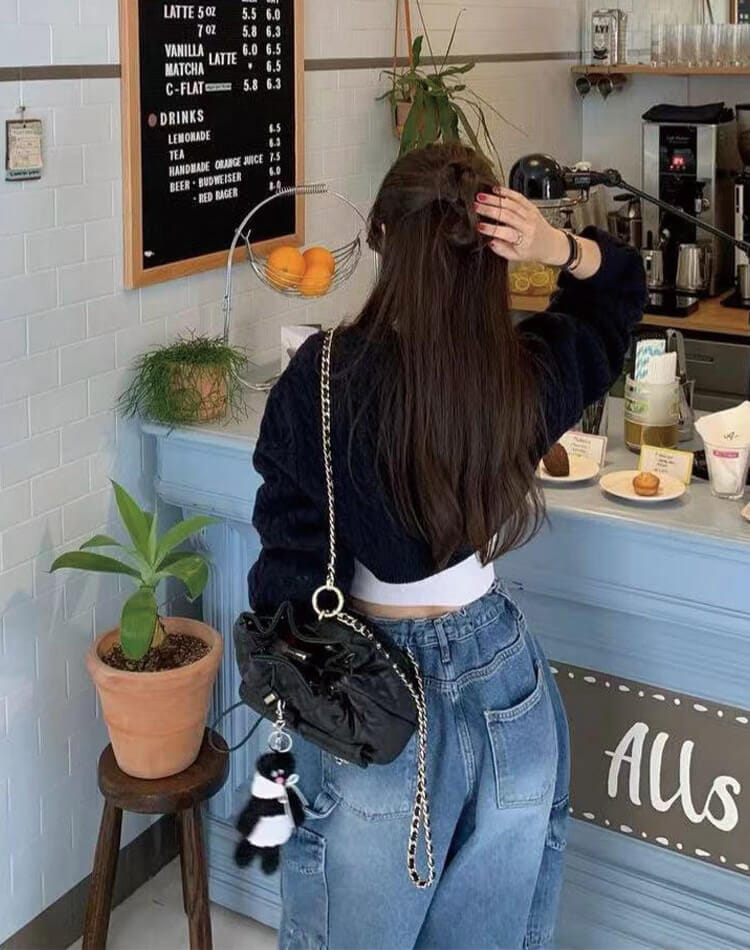 オーバーサイズ デニム ワイドパンツ カーゴパンツ