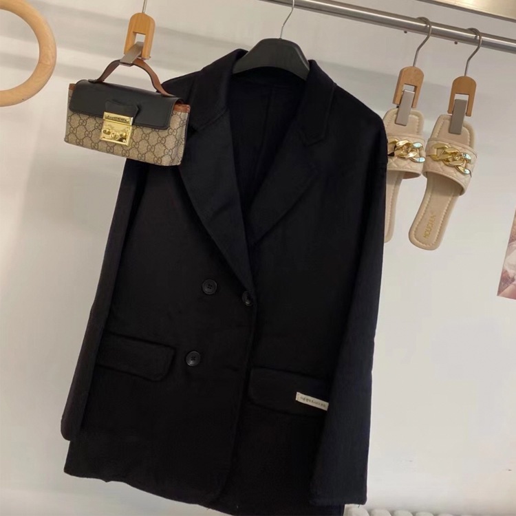 厚手 チェック柄 ゆったり ジャケット コート