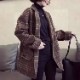 厚手 チェック柄 ゆったり ジャケット コート