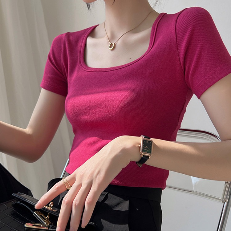 エレガントフィット ストレッチ 半袖 Tシャツ