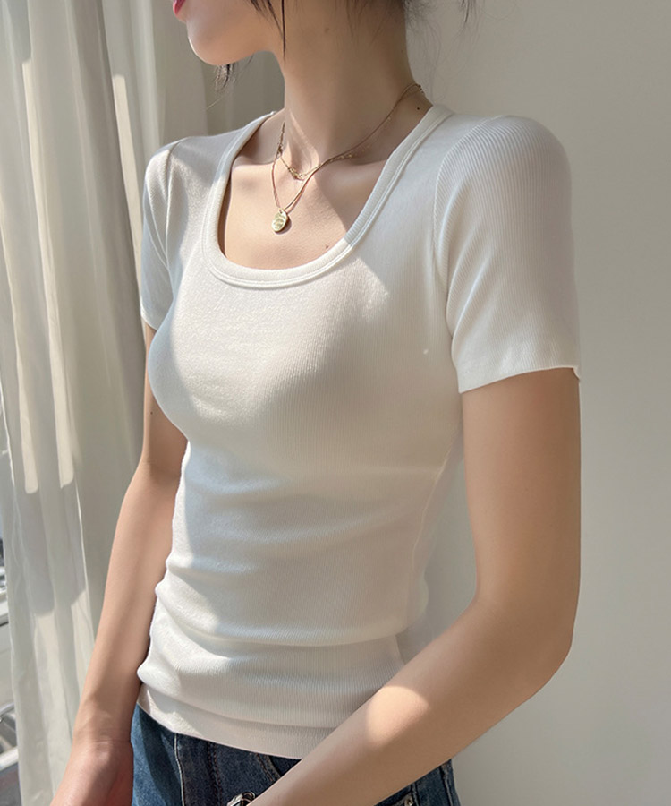 エレガントフィット ストレッチ 半袖 Tシャツ