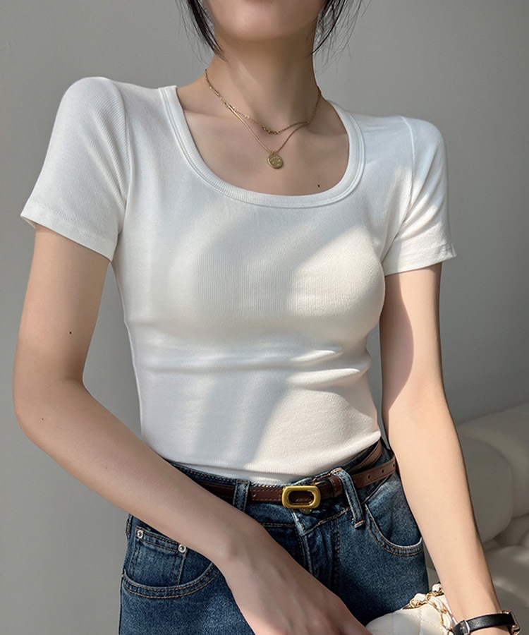 エレガントフィット ストレッチ 半袖 Tシャツ