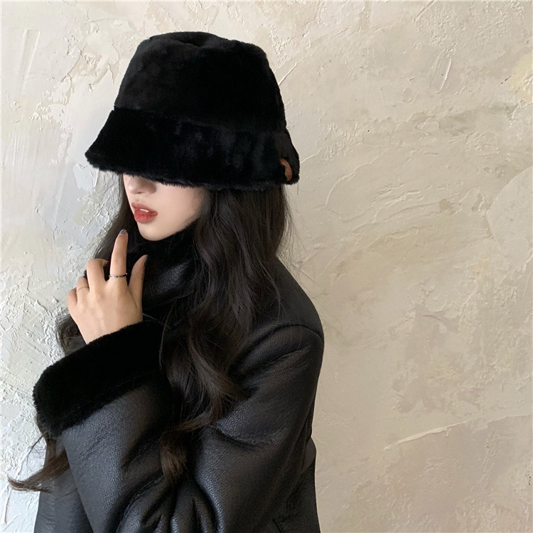 ふわもこファー バケットハット