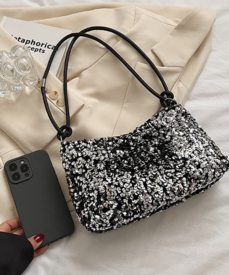 スクエア スパンコール ワンショルダーバッグ

