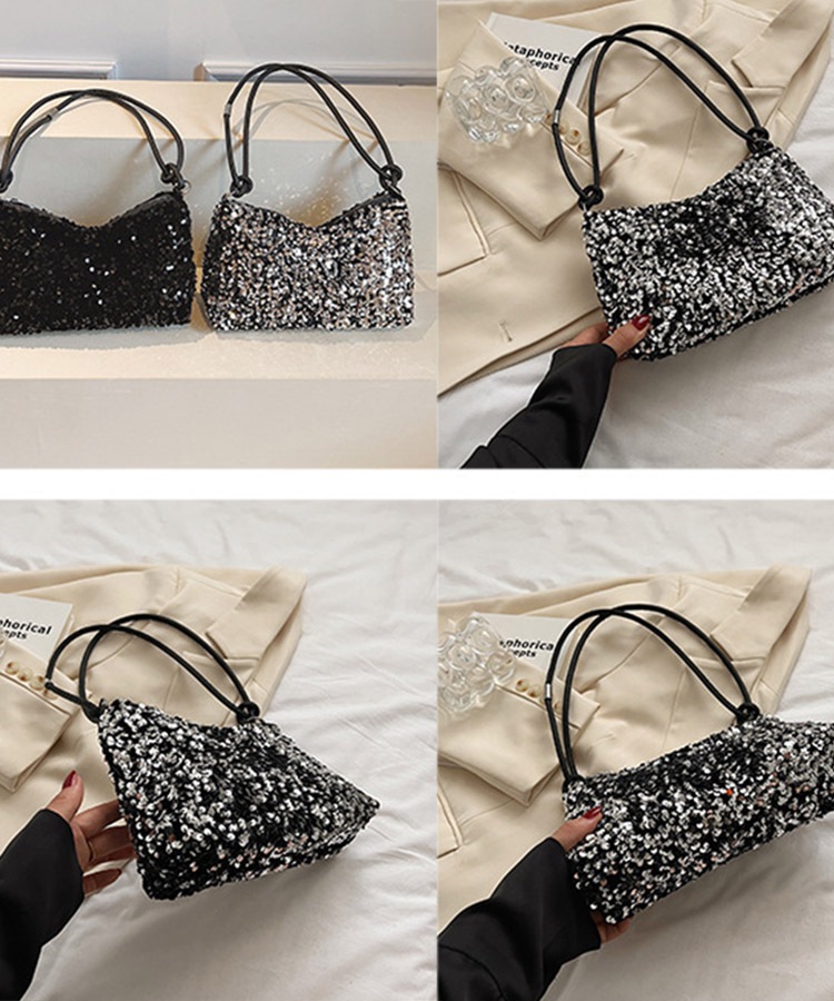 スクエア スパンコール ワンショルダーバッグ

