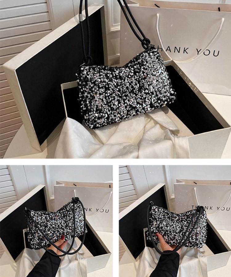 スクエア スパンコール ワンショルダーバッグ

