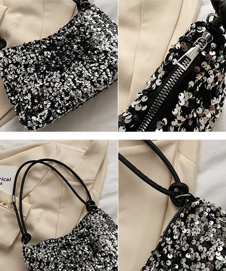 スクエア スパンコール ワンショルダーバッグ

