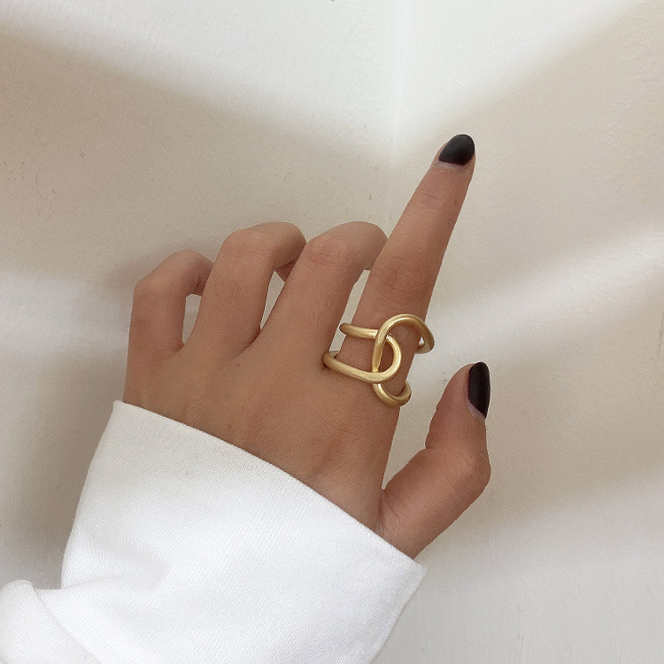アシンメトリー ねじりリング