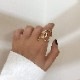 アシンメトリー ねじりリング