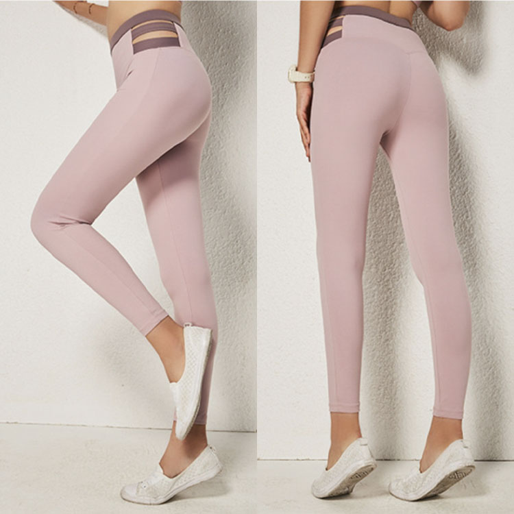 バイカラー カットアウト スパッツ ヨガウェア