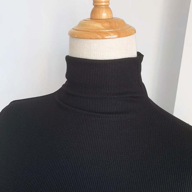 薄手 長袖 ハイネック Tシャツ トップス