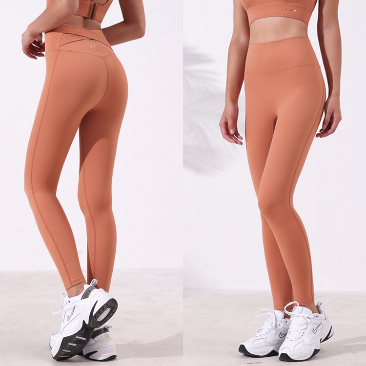 バッククロス ハイウエスト ヨガパンツ ヨガウェア