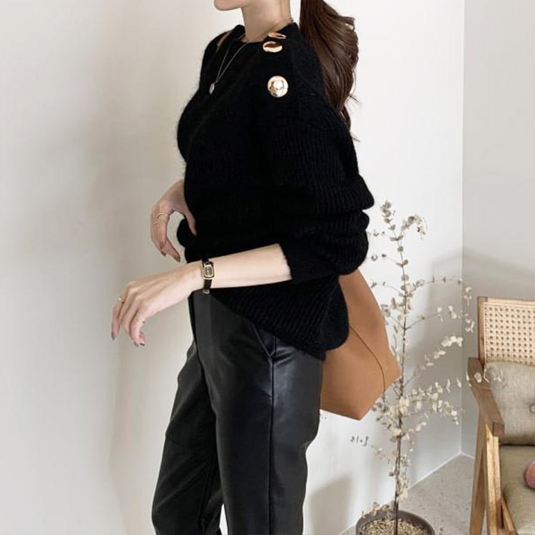 9分丈 スキニー レザーパンツ