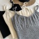 クロップド丈 ケーブル編み ニット キャミソール
