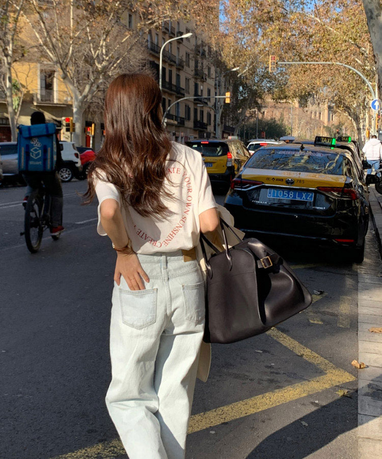 ハート柄 アルファベットプリント 半袖 Tシャツ