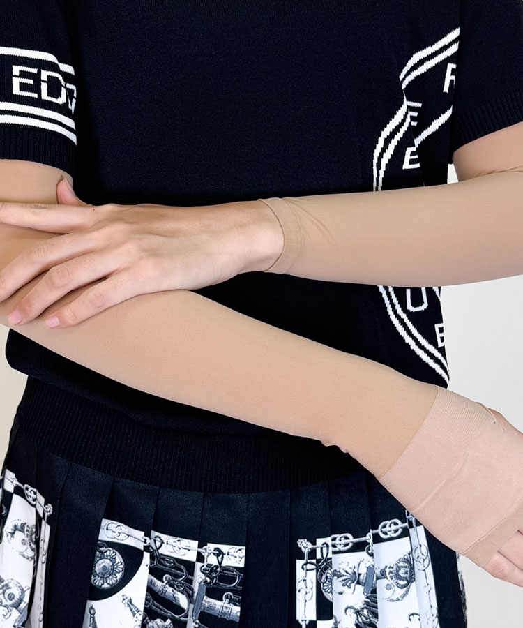 韓国ゴルフウェア UVカット 40デニール アームカバー

