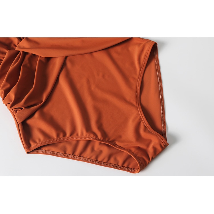 深Vホルターネック 谷間見せ ワンピース水着