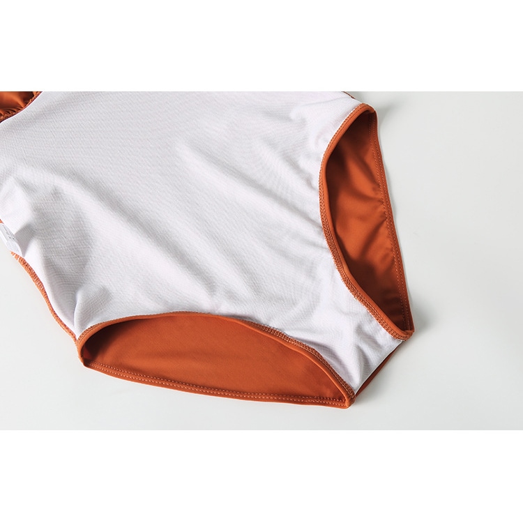 深Vホルターネック 谷間見せ ワンピース水着