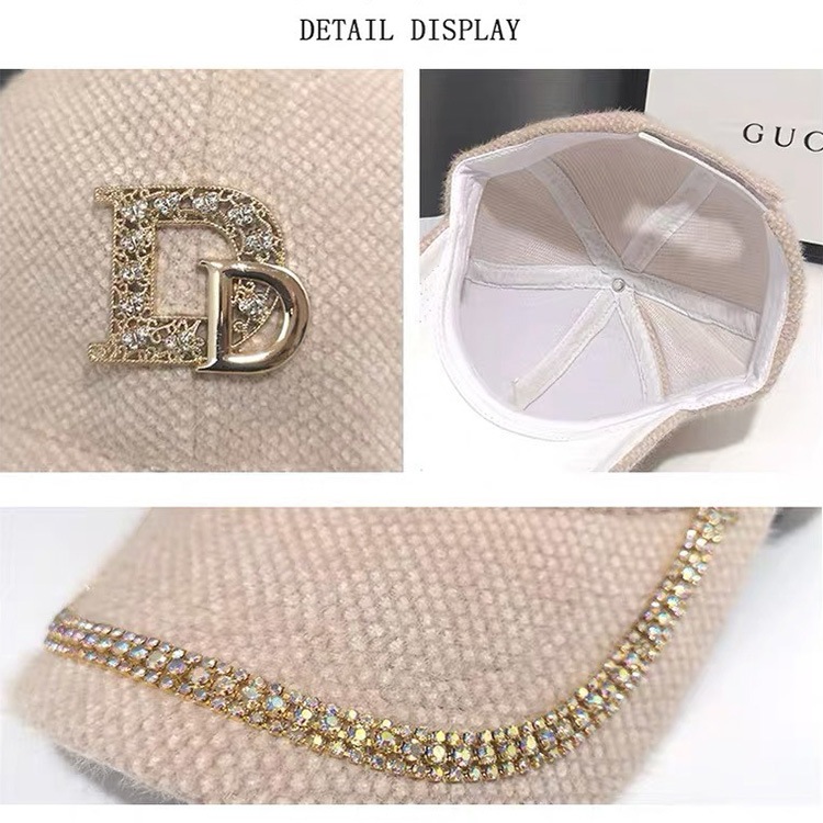 ビジューモチーフ キャップ レディース 韓国 帽子