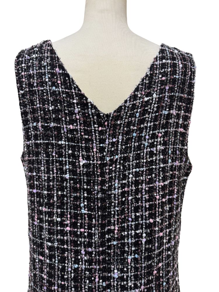 ミックスツイード ジャンパースカート ワンピース