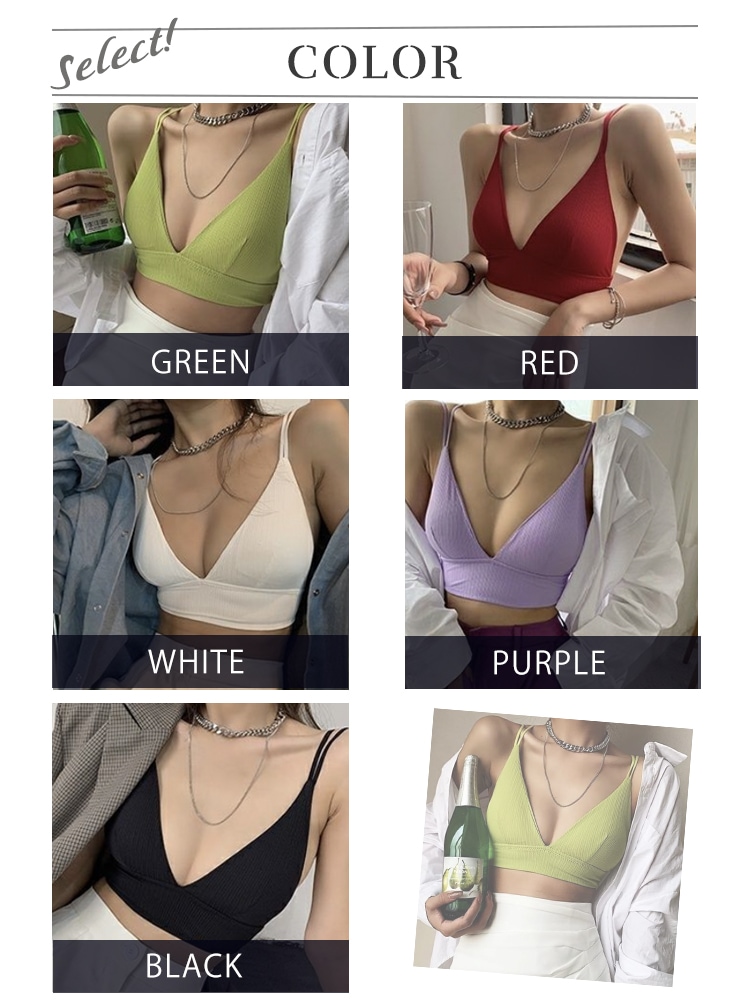 バストパッド付 ショート丈 キャミソール インナー