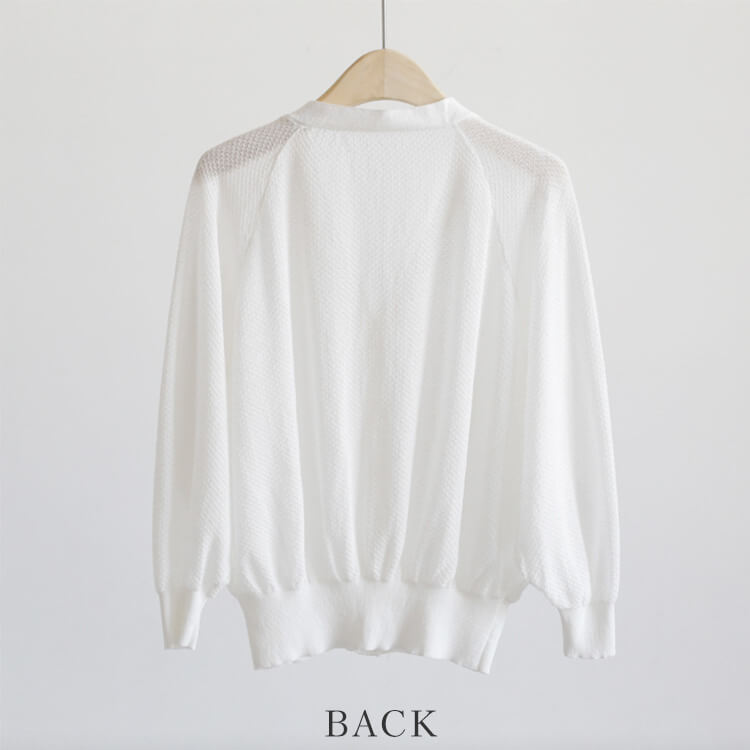 SOEJU Vネックショートニットカーディガン ホワイト Vネックショートニットカーディガン - SOÉJU online store｜上質