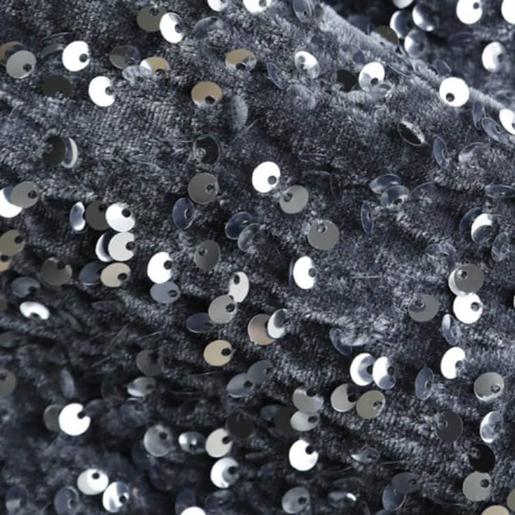 ベルベット スパンコール ミモレ丈 スカート