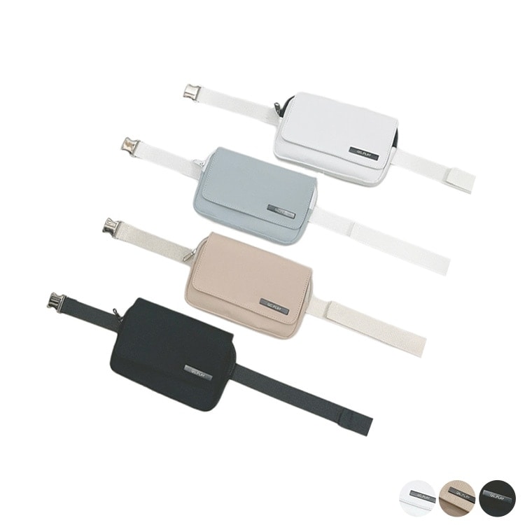 ベルト付き 収納 ウエストポーチ 韓国ゴルフウェア