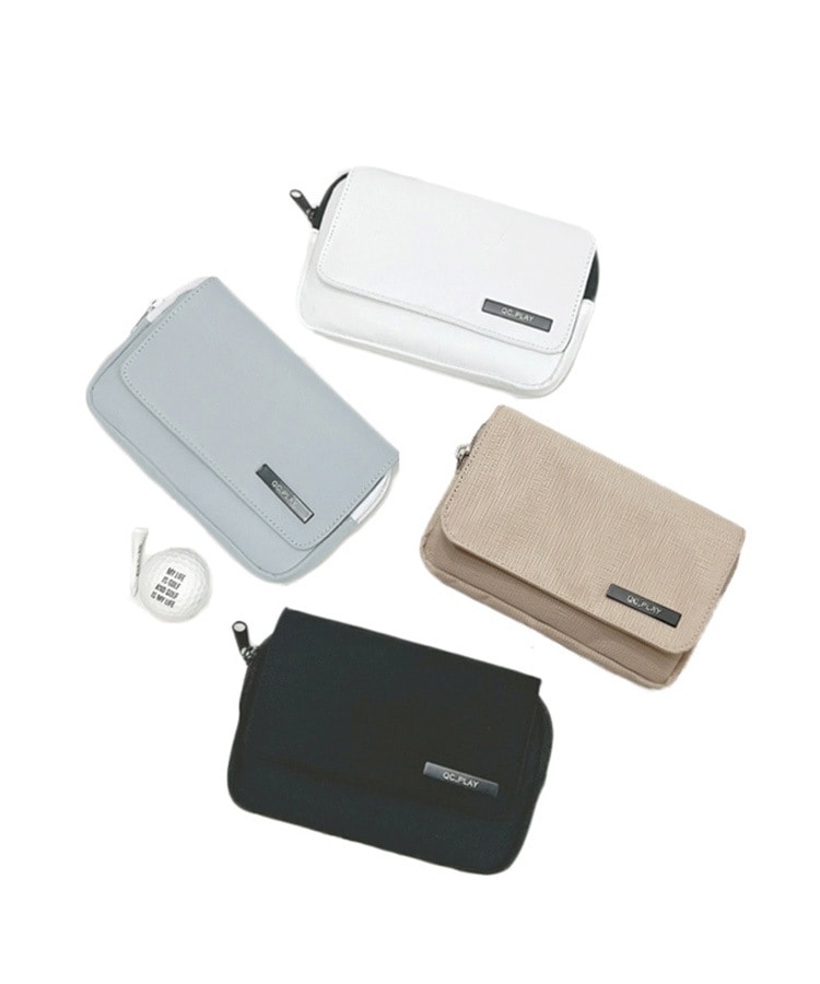 ベルト付き 収納 ウエストポーチ 韓国ゴルフウェア