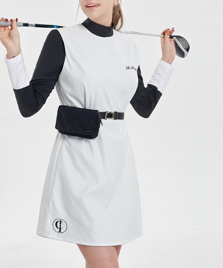 ベルト付き 収納 ウエストポーチ 韓国ゴルフウェア