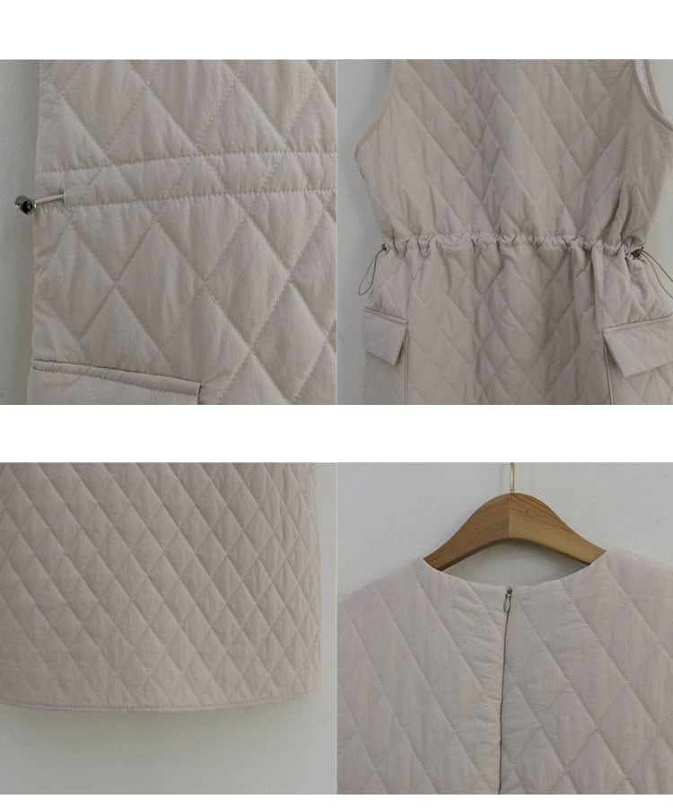 あったか 中綿入り キルティング ジャンパースカート 

