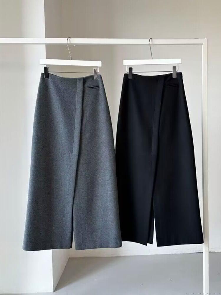 前スリット ハイウエスト 美ライン ロングスカート

