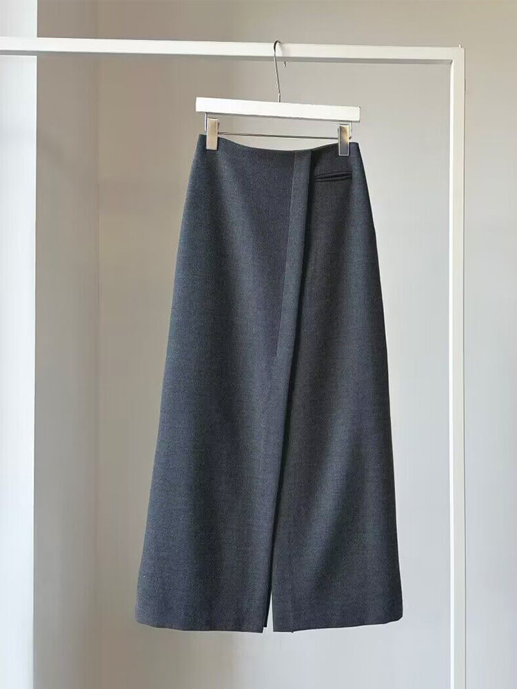 前スリット ハイウエスト 美ライン ロングスカート

