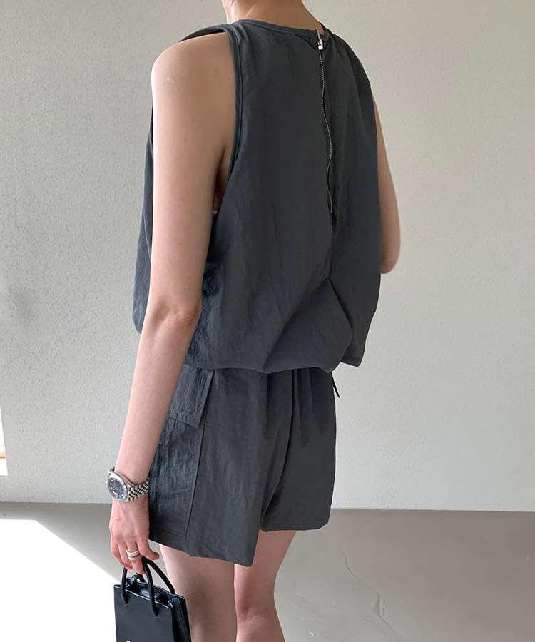 カーゴスカート風 キュロット タンクトップ セットアップ