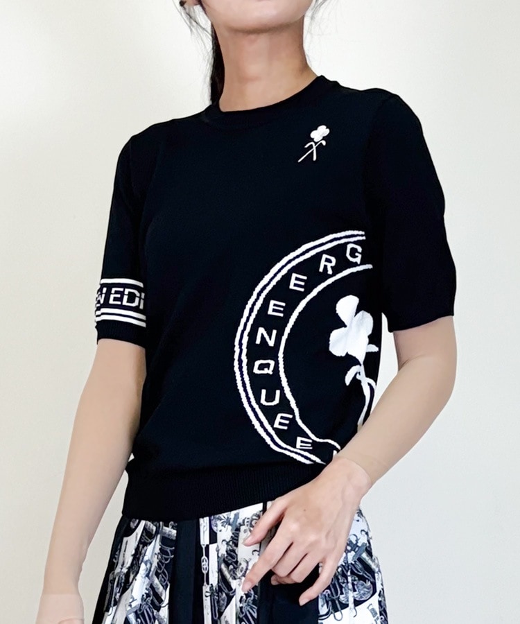 Malbon 韓国限定 レディース ゴルフ 半袖ニット スポーティ☘️ 即発送！MALBON マルボンゴルフ レディースニット Tシャツ 半袖