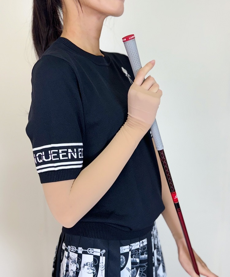 韓国ゴルフウェア モノトーン サマーニット Tシャツ | スポーツ