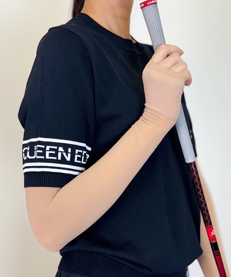 韓国ゴルフウェア モノトーン サマーニット Ｔシャツ