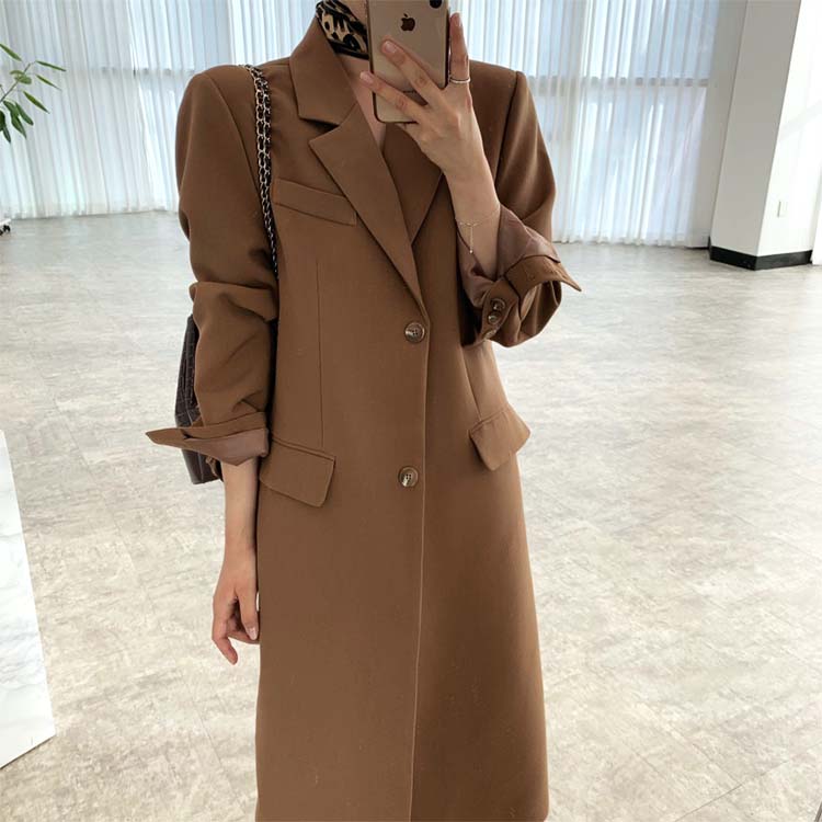 モダン ベーシック チェスター ロングコート