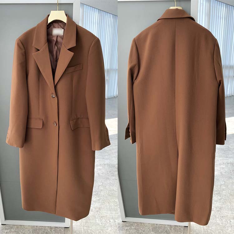 モダン ベーシック チェスター ロングコート