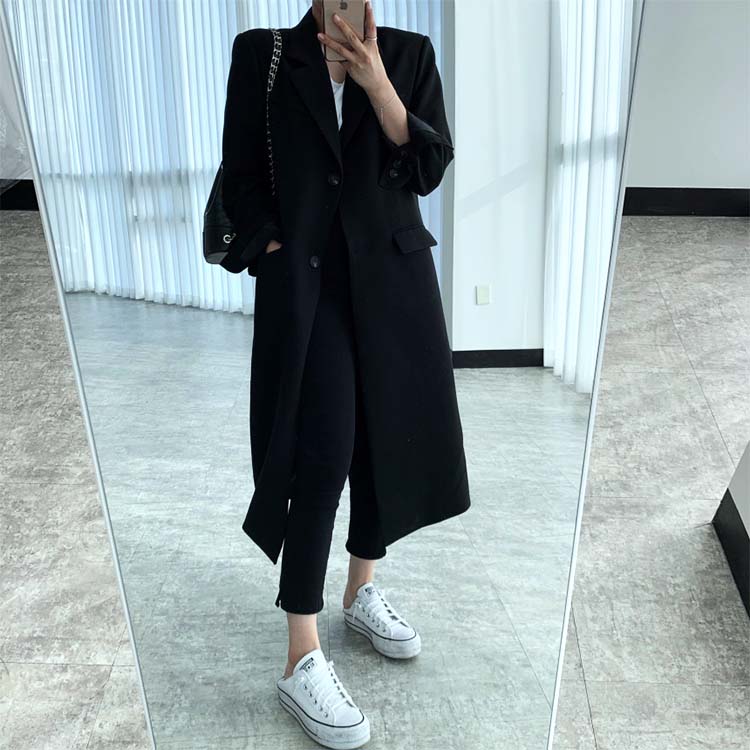 モダン ベーシック チェスター ロングコート