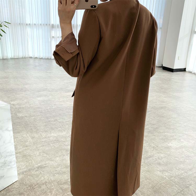 モダン ベーシック チェスター ロングコート