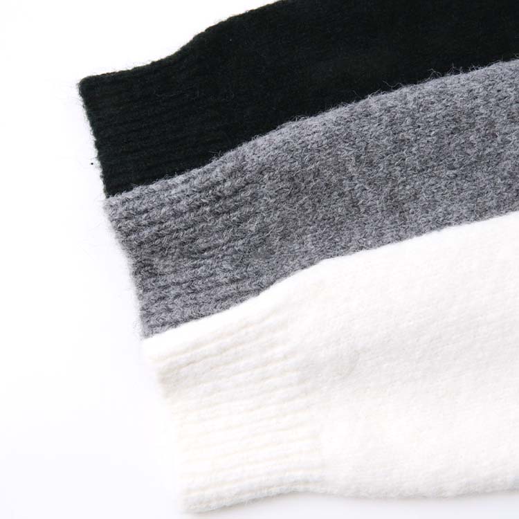 ロング丈 あったかニット スリット ワンピース