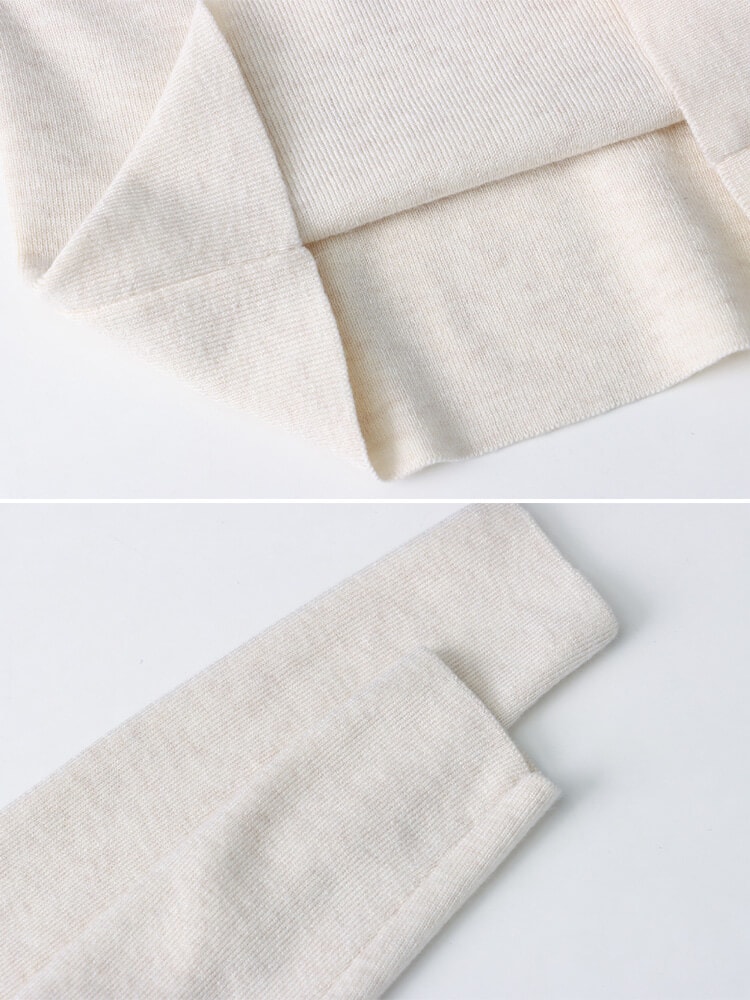 アンシンメトリー クロスオフショルダー ニットトップス