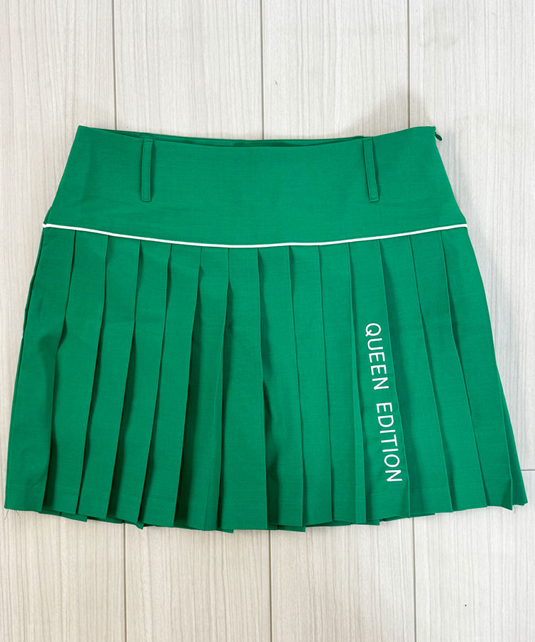 韓国ゴルフウェア 切り替え プリーツ ミニスカート