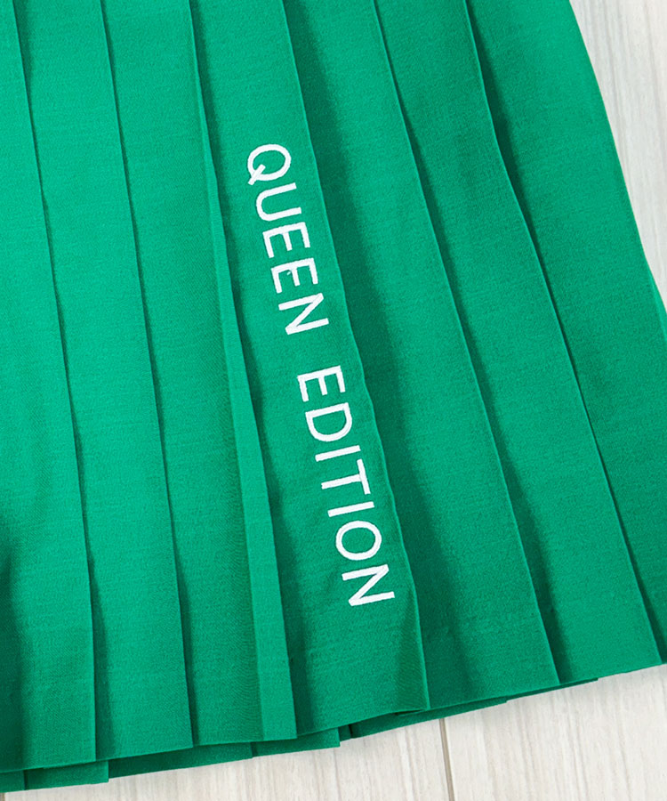 韓国ゴルフウェア 切り替え プリーツ ミニスカート