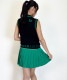 韓国ゴルフウェア 切り替え プリーツ ミニスカート