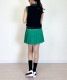 韓国ゴルフウェア 切り替え プリーツ ミニスカート