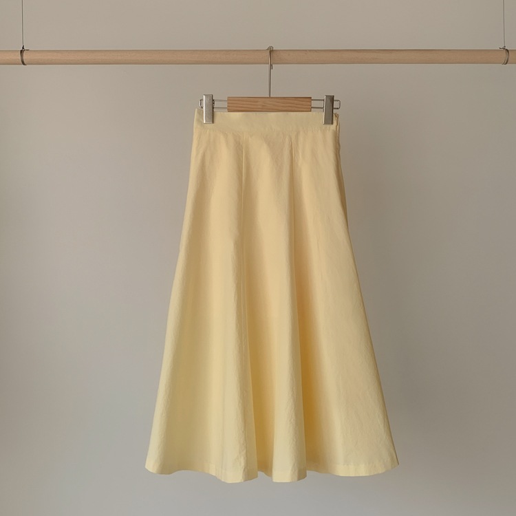 フレアライン コットンロングスカート