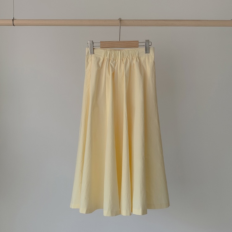フレアライン コットンロングスカート